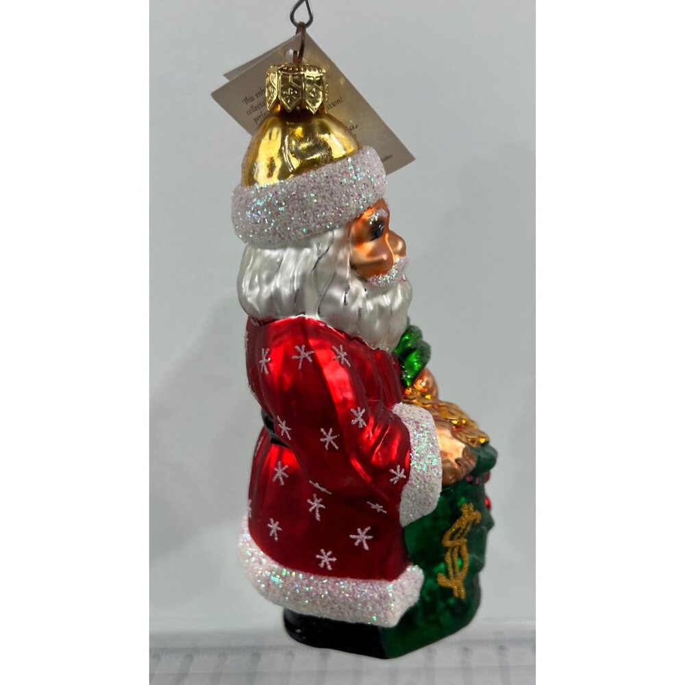 Christopher Radko Santa Christmas Ornament Pot O’ Gold “BRK” Berkshire Hathaway - Picture 6 of 9